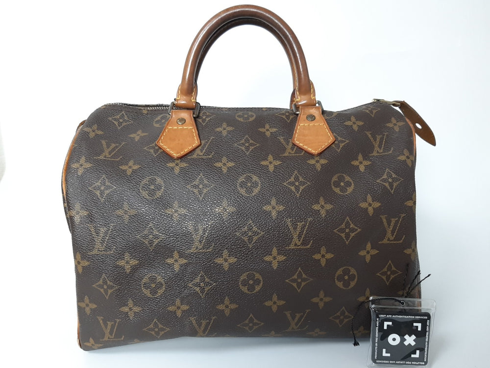 Louis Vuitton Monogram Speedy 30 M41526 Boston Bag Hand Bag TH00661