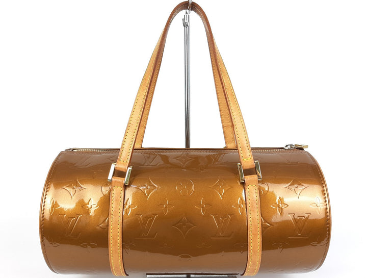 Louis Vuitton Vernis Bedford Hand Bag M91329 Vernis Monogram Brown VI00611
