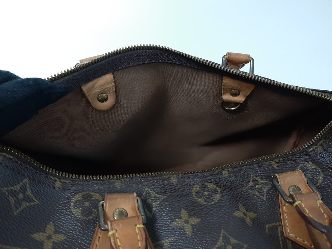 Louis Vuitton Monogram Speedy 30 M41526 Boston Bag Hand Bag TH006615
