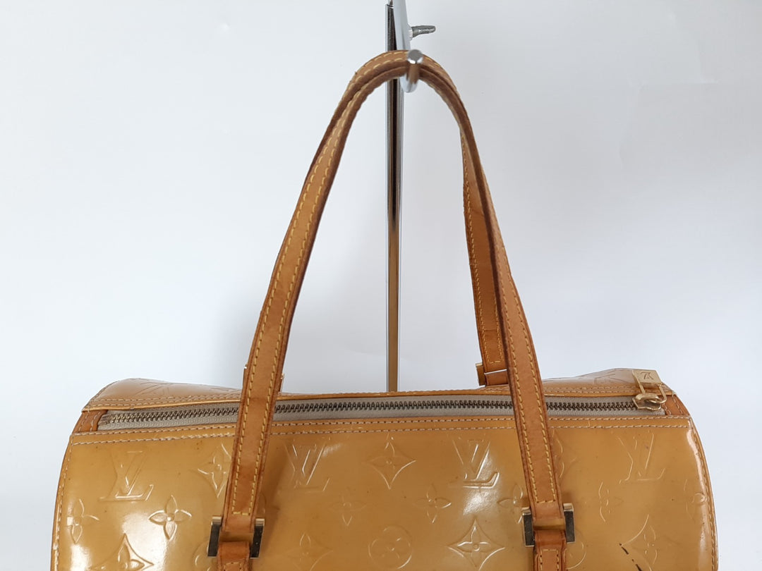 Louis Vuitton Vernis Bedford Hand Bag M91006 Vernis Monogram Yellow TH19288