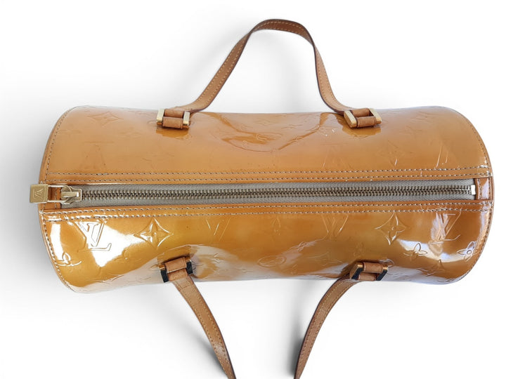 Louis Vuitton Vernis Bedford Hand Bag M91006 Vernis Monogram Yellow Louis TH09484