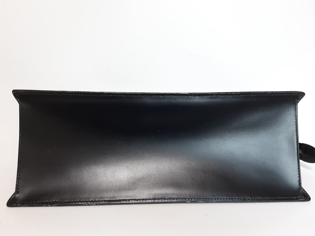 Louis Vuitton Sac Triangle Epi Handbag M52092 Black Gold Hardware MI09929