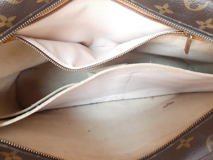 Louis Vuitton Luco Shoulder Tote Bag Monogram Leather Brown M51155 SR002112