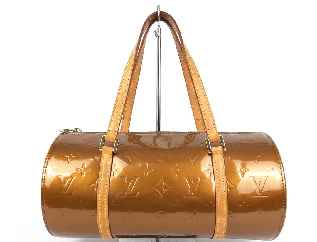 Louis Vuitton Vernis Bedford Hand Bag M91329 Vernis Monogram Brown VI00610