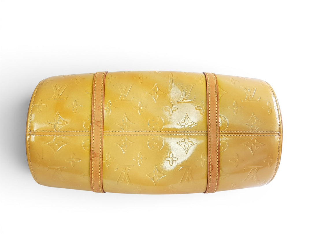 Louis Vuitton Vernis Bedford Hand Bag M91006 Vernis Monogram Yellow VI09798