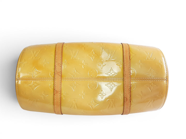 Louis Vuitton Vernis Bedford Hand Bag M91006 Vernis Monogram Yellow VI09798