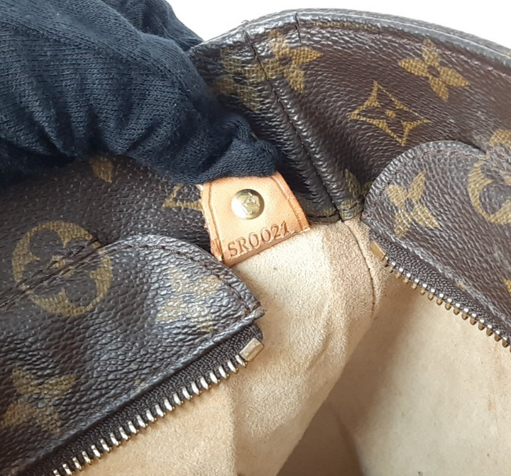 Louis Vuitton Luco Shoulder Tote Bag Monogram Leather Brown M51155 SR002113