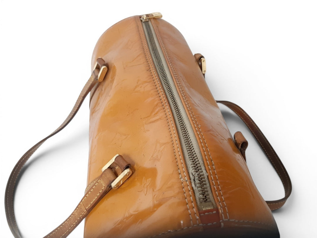 Louis Vuitton Vernis Bedford Hand Bag M91006 Vernis Monogram Yellow5