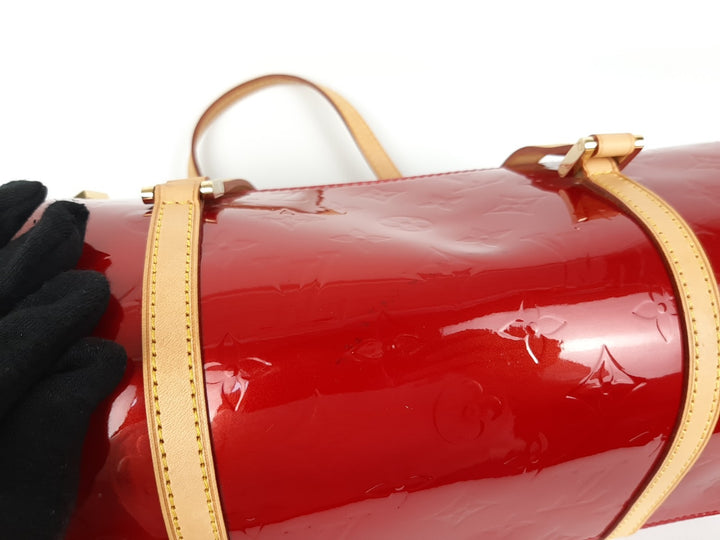 Louis Vuitton Vernis Bedford Hand Bag M9133F Vernis Monogram Pink VI00965
