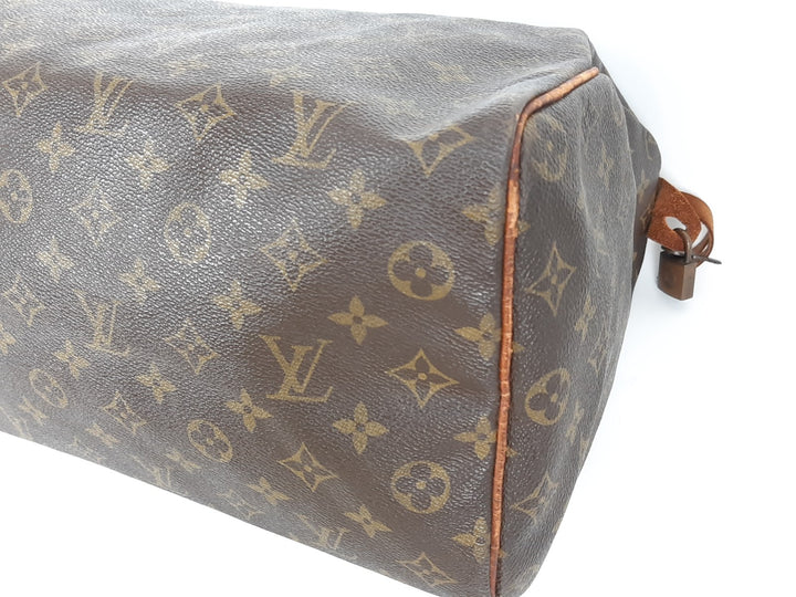 Louis Vuitton LV Hand Bag Speedy 35 M41524 Brown Monogram SA6329