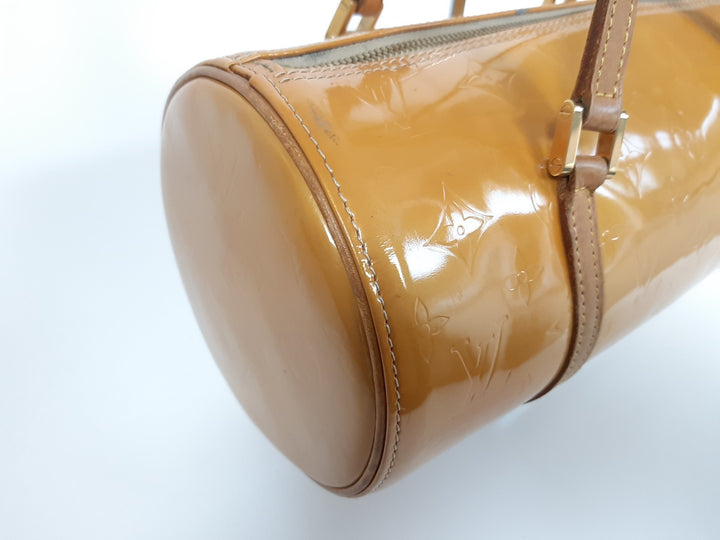 Louis Vuitton Vernis Bedford Hand Bag M91006 Vernis Monogram Yellow VI00715