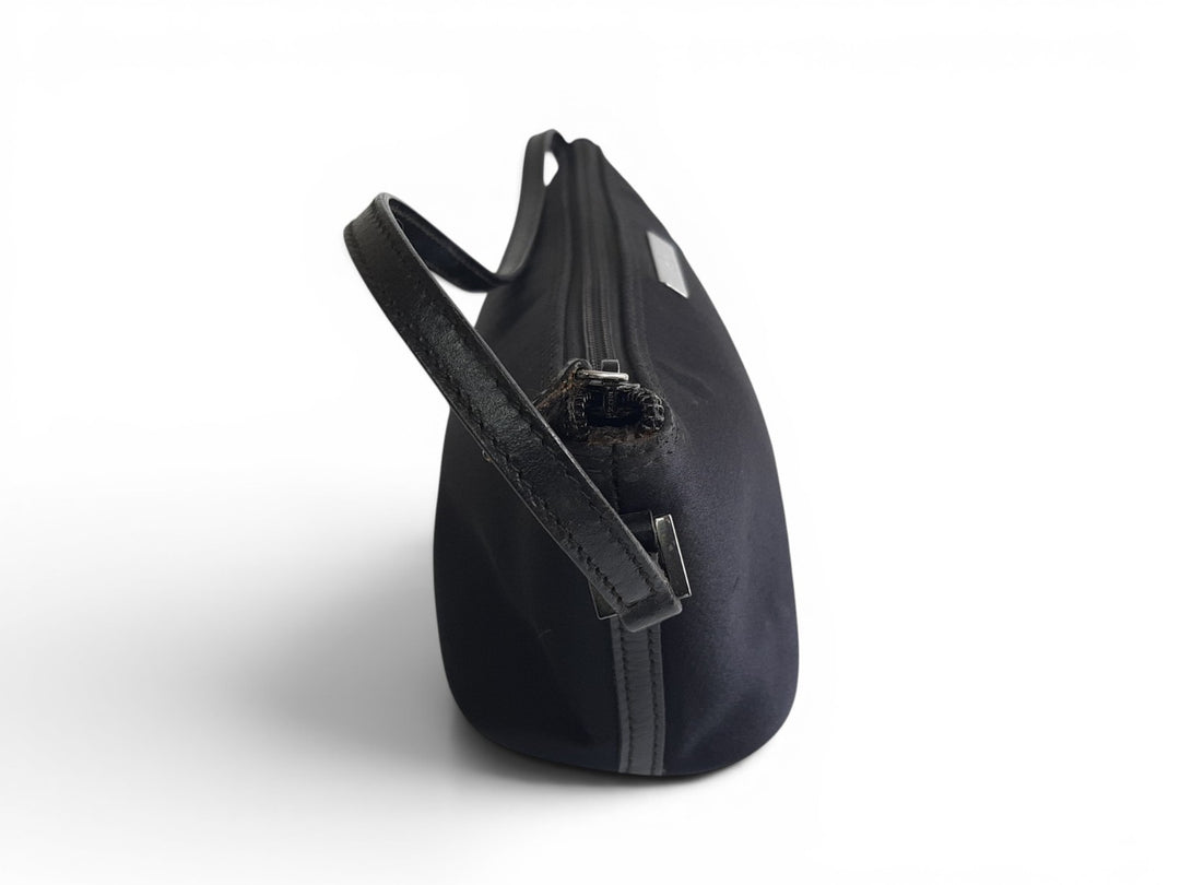Gucci Bag Accessory Pouch Purse GG Canvas Black Silver Hardware4