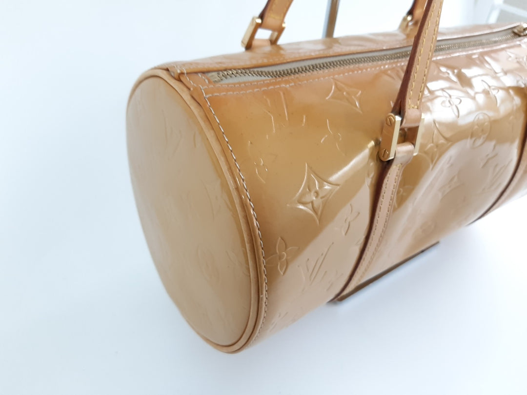 Louis Vuitton Vernis Bedford Hand Bag M91006 Vernis Monogram Yellow TH09195