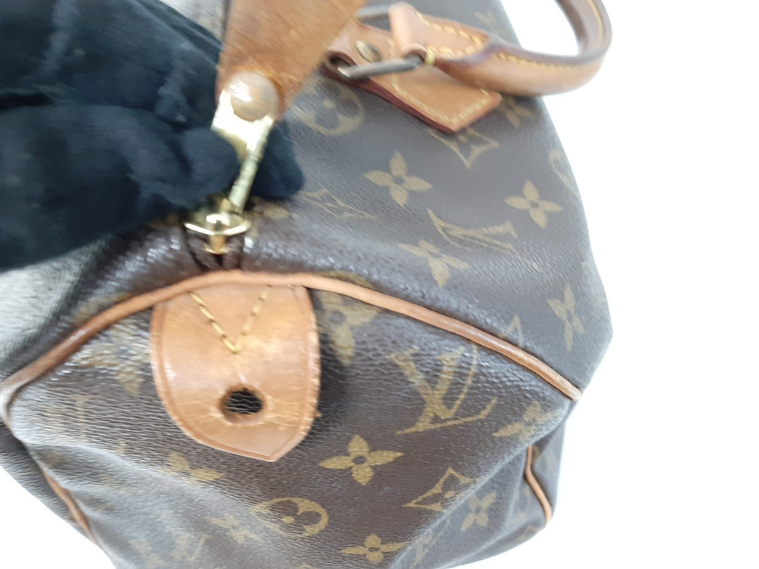 Louis Vuitton Monogram Speedy 30 M41526 Boston Bag Hand Bag TH00667