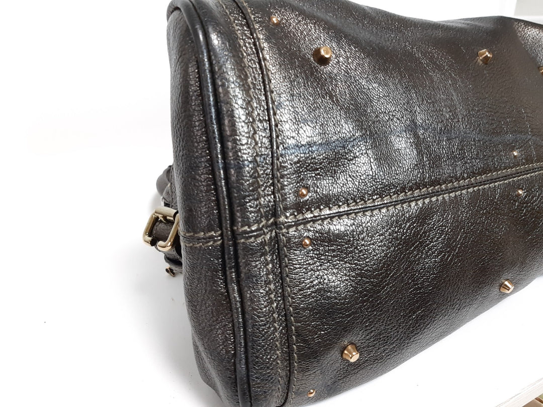Chloe Paddington Dark Brown Bronze Glod Padlock Key Hand Shoulder Bag Dust Bag10