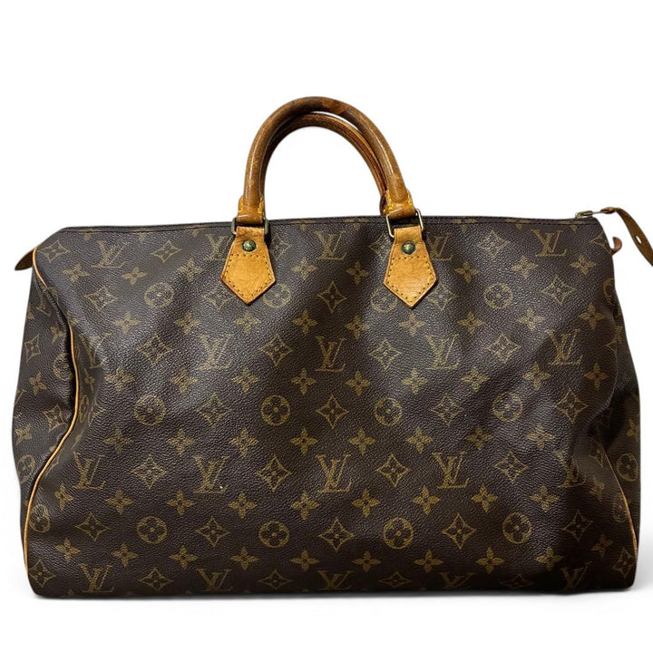 Louis Vuitton Speedy 40 Travel Hand Bag Monogram Leather Brown M41106 SP09420