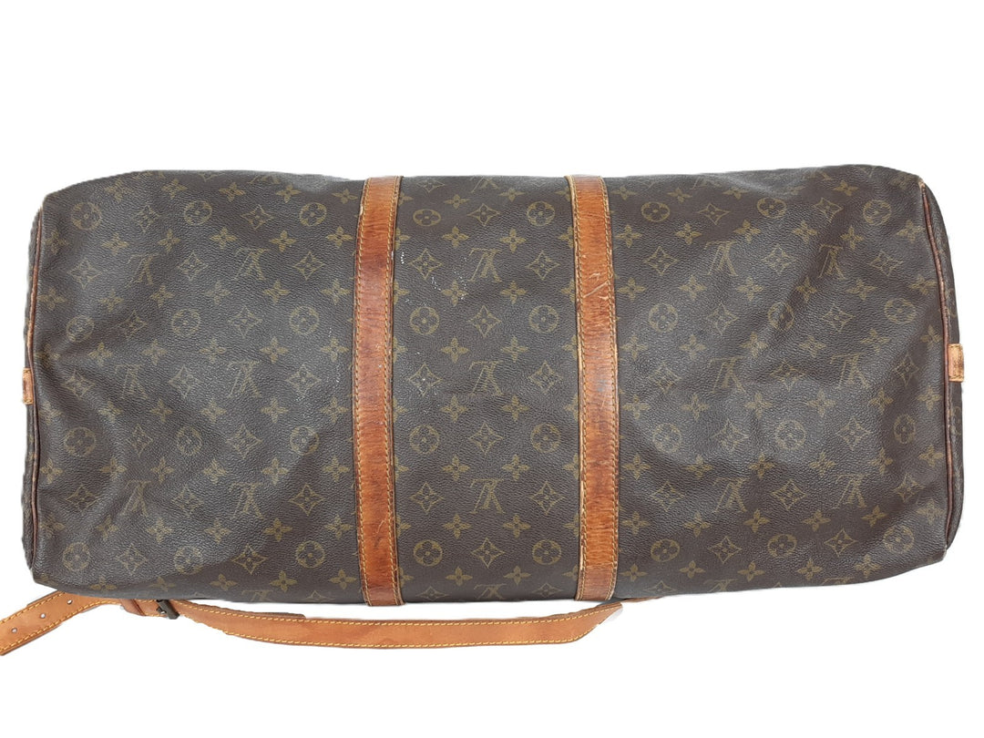 LOUIS VUITTON Monogram Keepall Bandouliere 60 Boston Bag M41412 LV Auth2