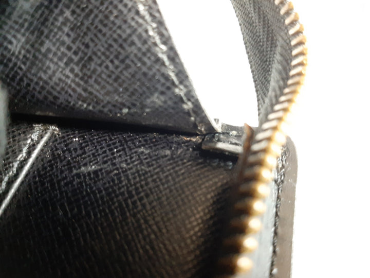 Louis Vuitton Sac Triangle Epi Handbag M52092 Black Gold Hardware MI099214