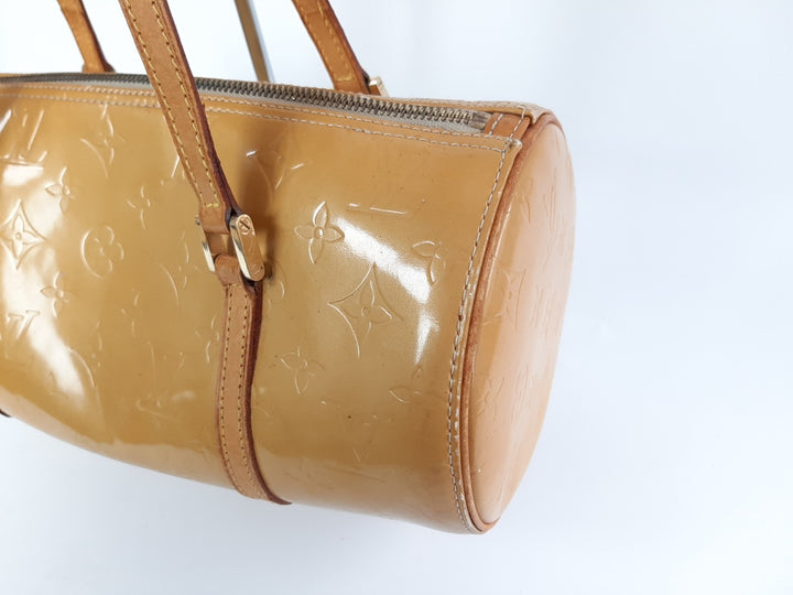 Louis Vuitton Vernis Bedford Hand Bag M91006 Vernis Monogram Yellow TH19282