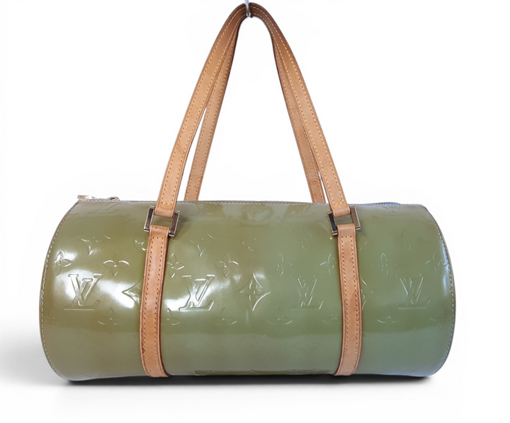 Louis Vuitton Vernis Bedford Hand Bag M91329 Vernis Monogram Green TH09290