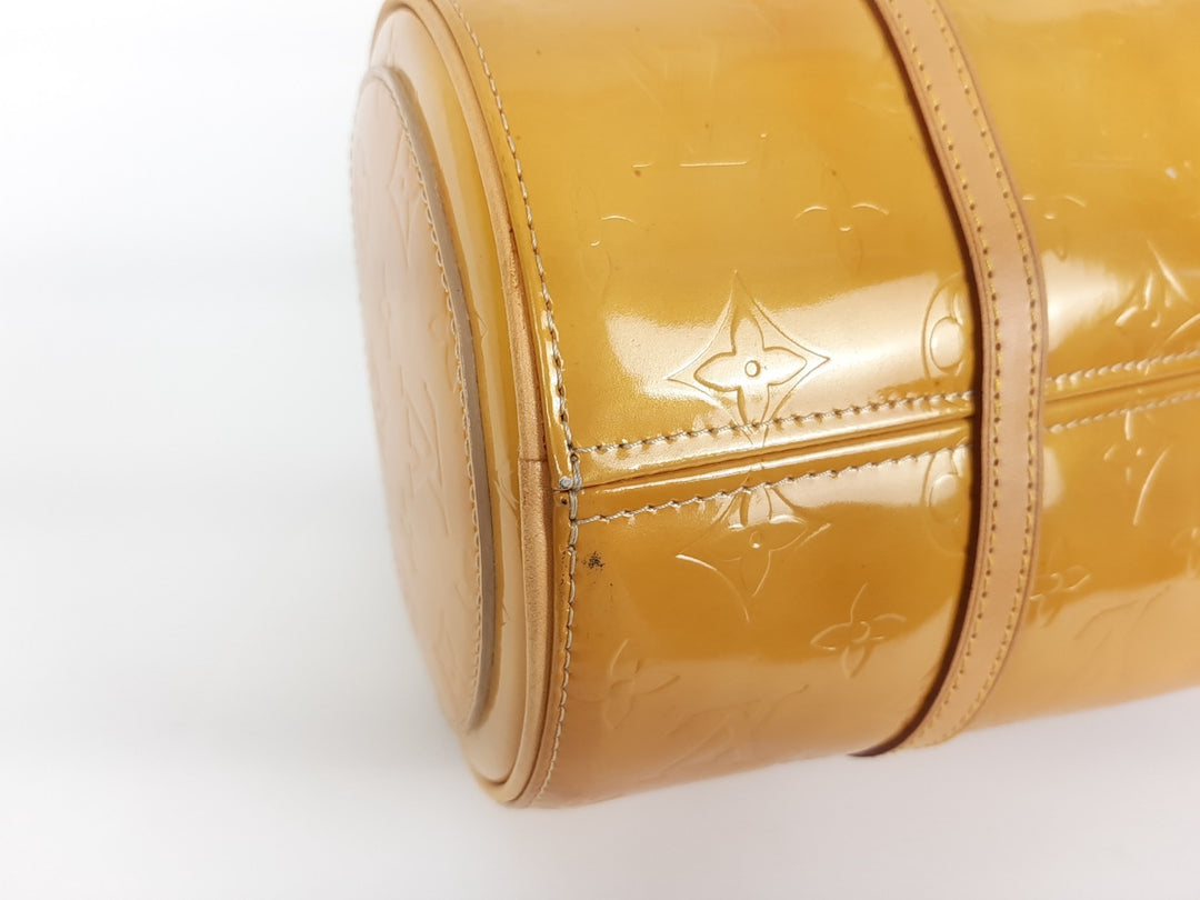 Louis Vuitton Vernis Bedford Hand Bag M91006 Monogram Yellow TH096810