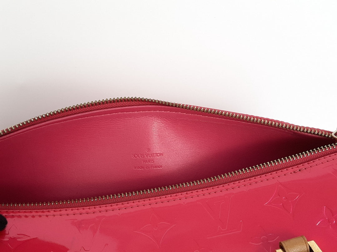 Louis Vuitton Vernis Bedford Hand Bag M9133F Vernis Monogram Pink VI101212