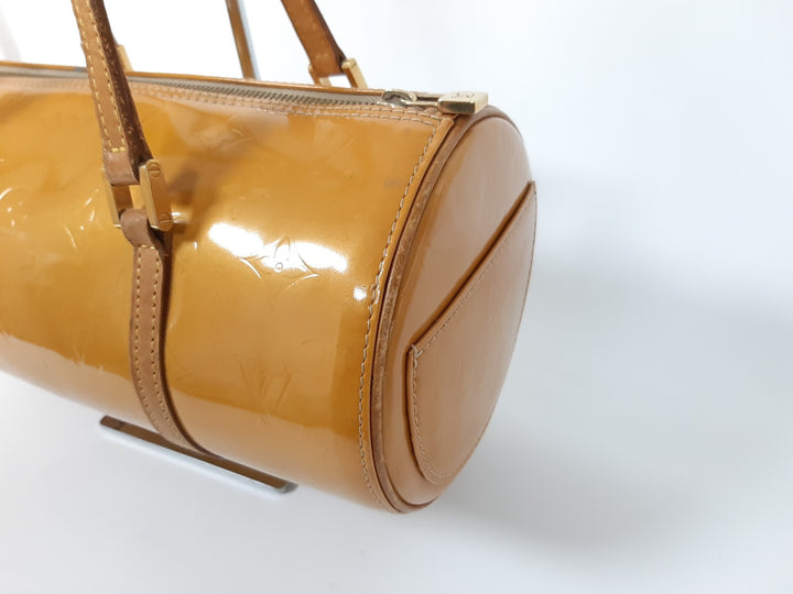 Louis Vuitton Vernis Bedford Hand Bag M91006 Vernis Monogram Yellow VI00716