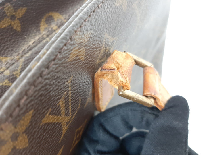 Louis Vuitton Luco Shoulder Tote Bag Monogram Leather Brown M51155 SR00219