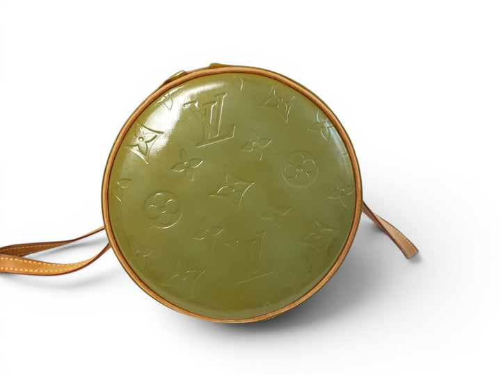 Louis Vuitton Vernis Bedford Hand Bag M91329 Vernis Monogram Green TH09292
