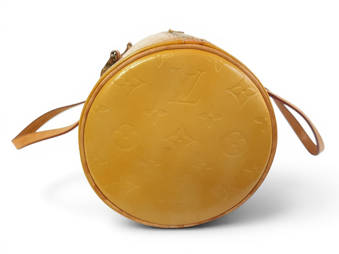 Louis Vuitton Vernis Bedford Hand Bag M91006 Vernis Monogram Yellow Louis VI19182