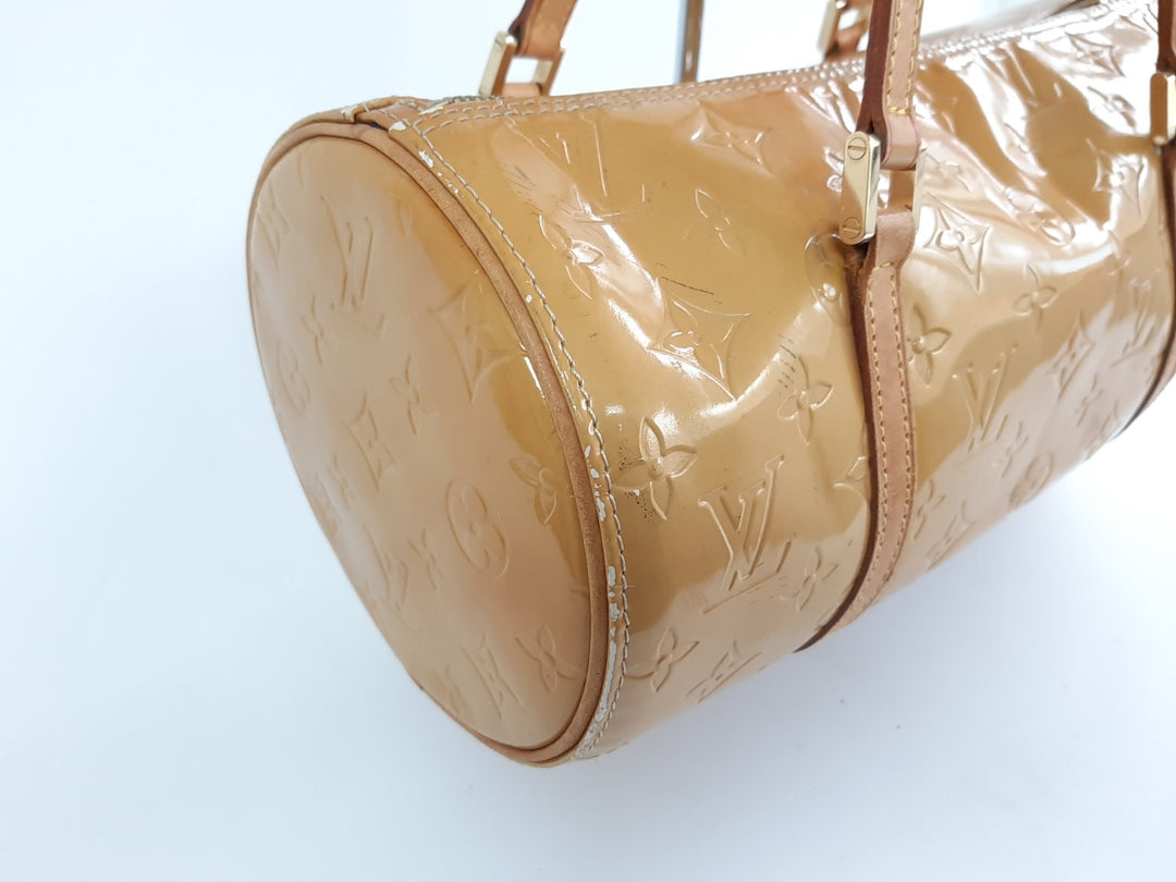 Louis Vuitton Vernis Bedford Hand Bag M91006 Vernis Monogram Yellow VI19096