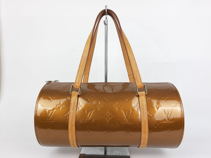 Louis Vuitton Vernis Bedford Hand Bag M91329 Vernis Monogram Brown VI00612