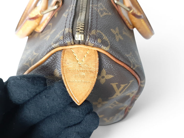 Louis Vuitton Monogram Speedy 25 M41528 Boston Bag Hand Bag TH09576