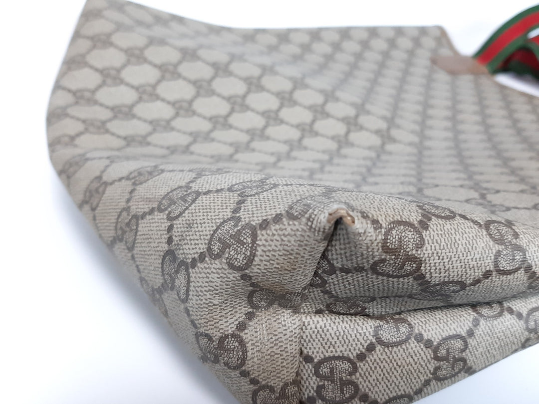 Gucci Sherry Line Tote Bag Shoulder Bag GG Pattern Brown PVC Leather6