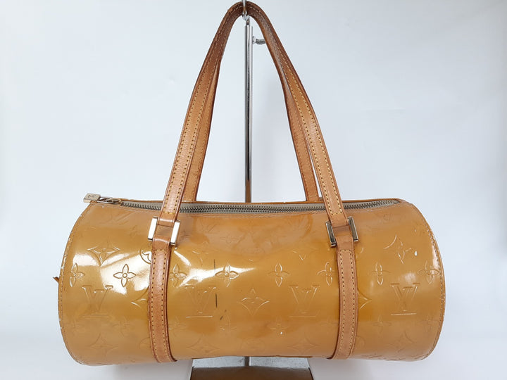 Louis Vuitton Vernis Bedford Hand Bag M91006 Vernis Monogram Yellow VI19090