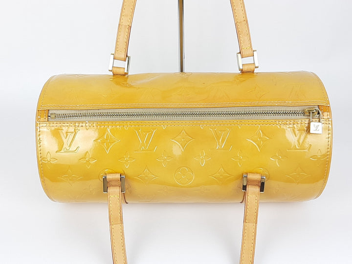 Louis Vuitton Vernis Bedford Hand Bag M91006 Monogram Yellow VI09094