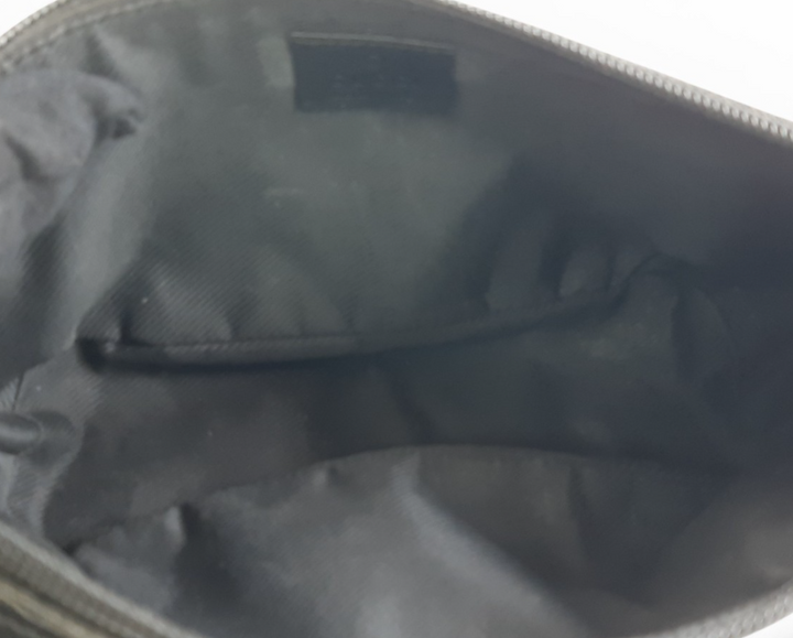 Gucci Bag Accessory Pouch Purse GG Canvas Black Silver Hardware6