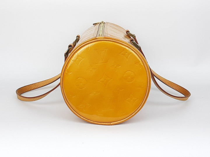 Louis Vuitton Vernis Bedford Hand Bag M91006 Monogram Yellow VI09697