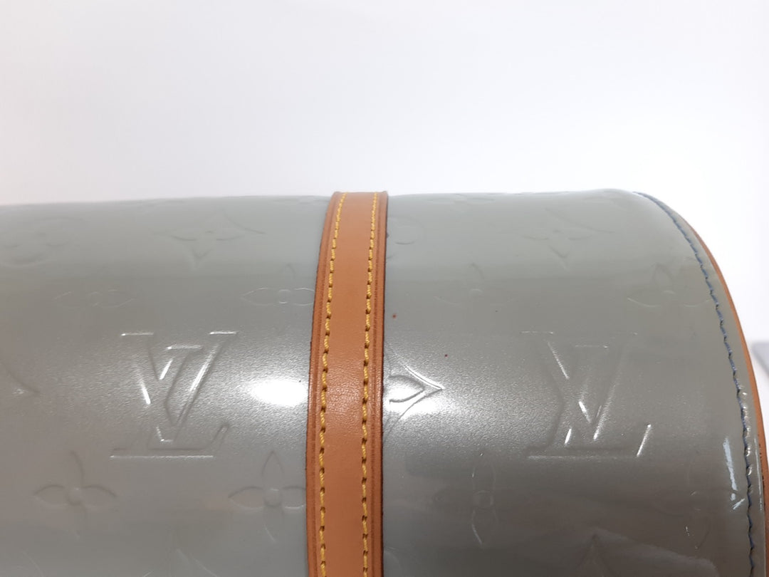 Louis Vuitton Vernis Bedford Hand Bag M91007 Vernis Monogram Blue VI00633