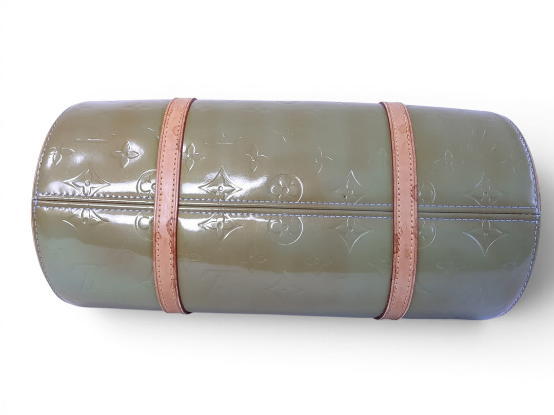 Louis Vuitton Vernis Bedford Hand Bag M91329 Vernis Monogram Green TH09295