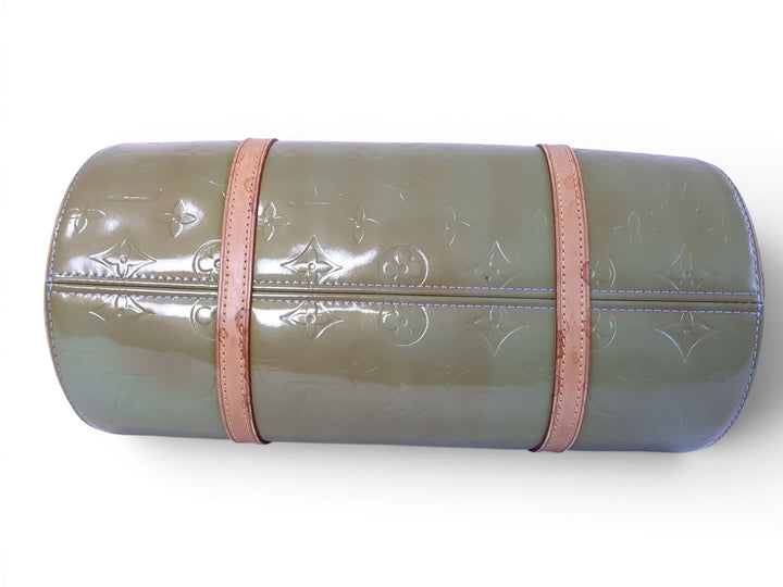 Louis Vuitton Vernis Bedford Hand Bag M91329 Vernis Monogram Green TH09295
