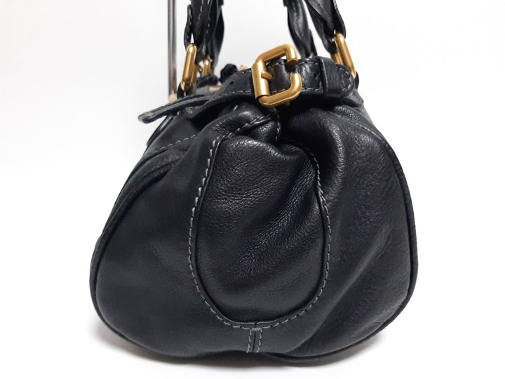 Chloe Paddington Black Glod Padlock Key Women's Hand Shoulder Bag Dust Bag4