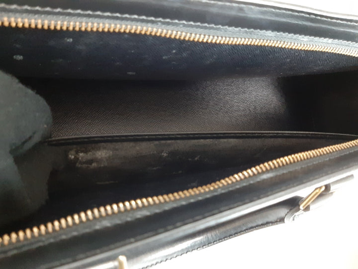 Louis Vuitton Sac Triangle Epi Handbag M52092 Black Gold Hardware MI099212