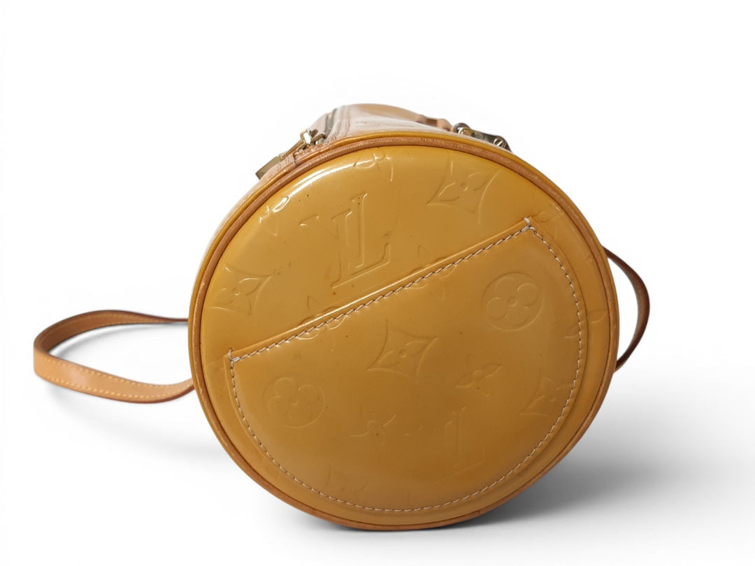 Louis Vuitton Vernis Bedford Hand Bag M91006 Vernis Monogram Yellow Louis VI19187