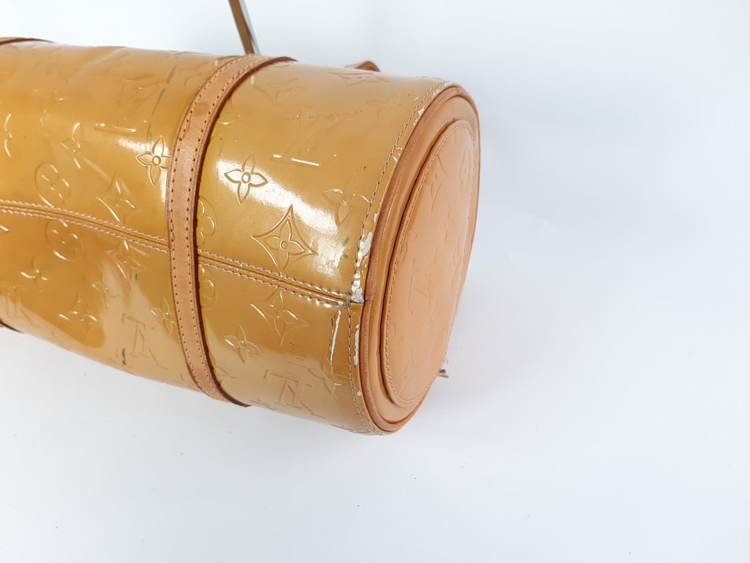 Louis Vuitton Vernis Bedford Hand Bag M91006 Vernis Monogram Yellow VI190912