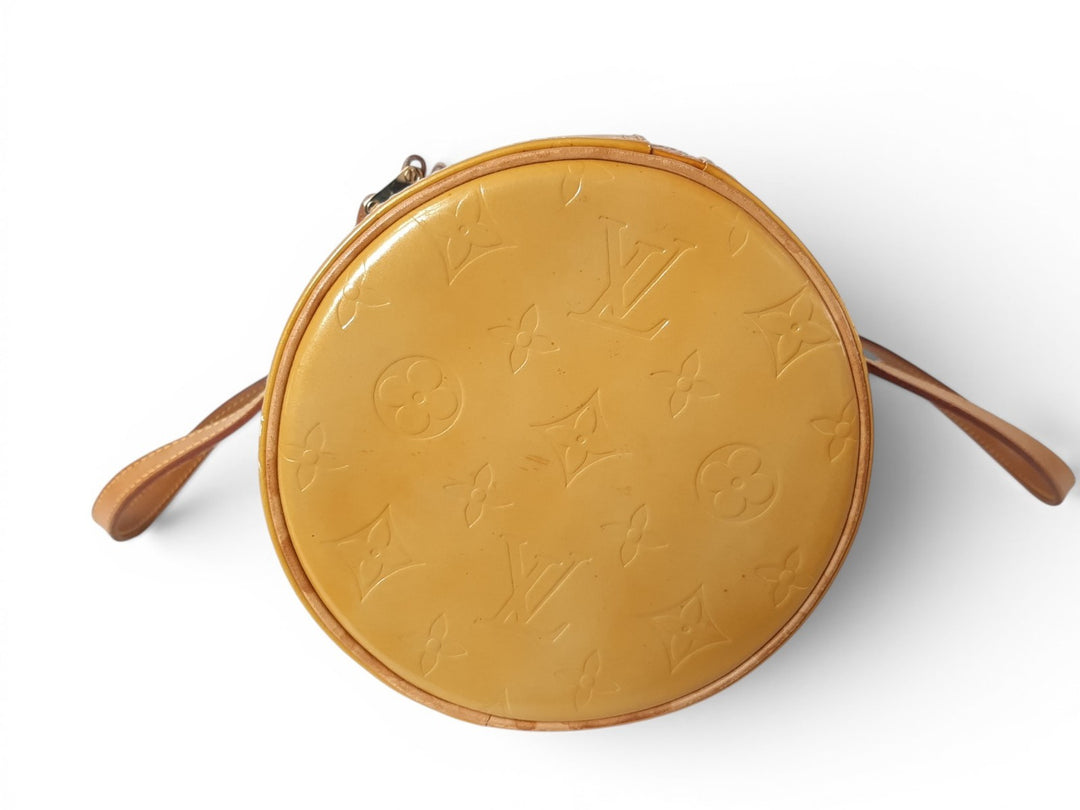 Louis Vuitton Vernis Bedford Hand Bag M91006 Vernis Monogram Yellow Louis VI19183