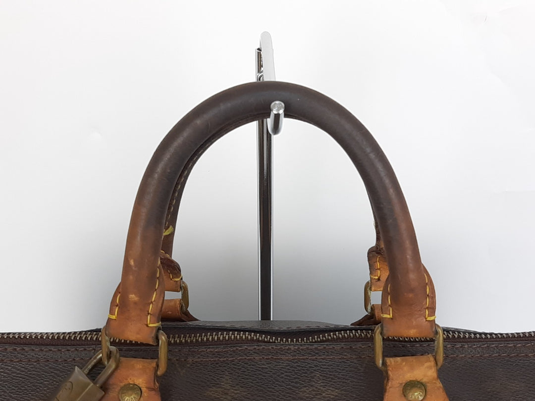 Louis Vuitton Speedy 35 Monogram Boston Hand Bag Purse SA821 Padlock Key2