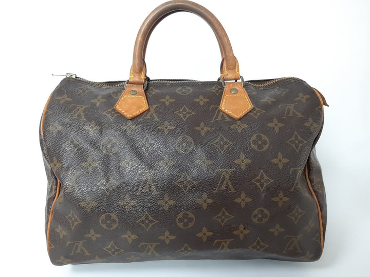 Louis Vuitton Monogram Speedy 30 M41526 Boston Bag Hand Bag VI19101