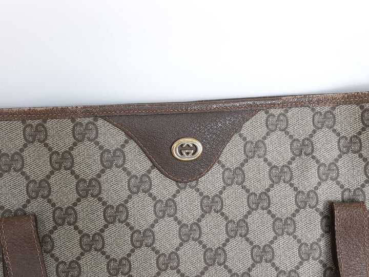 Gucci Sherry Line Tote Bag Shoulder Bag GG Pattern Brown PVC Leather6