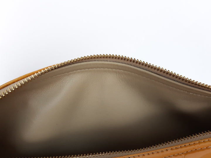 Louis Vuitton Vernis Bedford Hand Bag M91006 Monogram Yellow TH096815